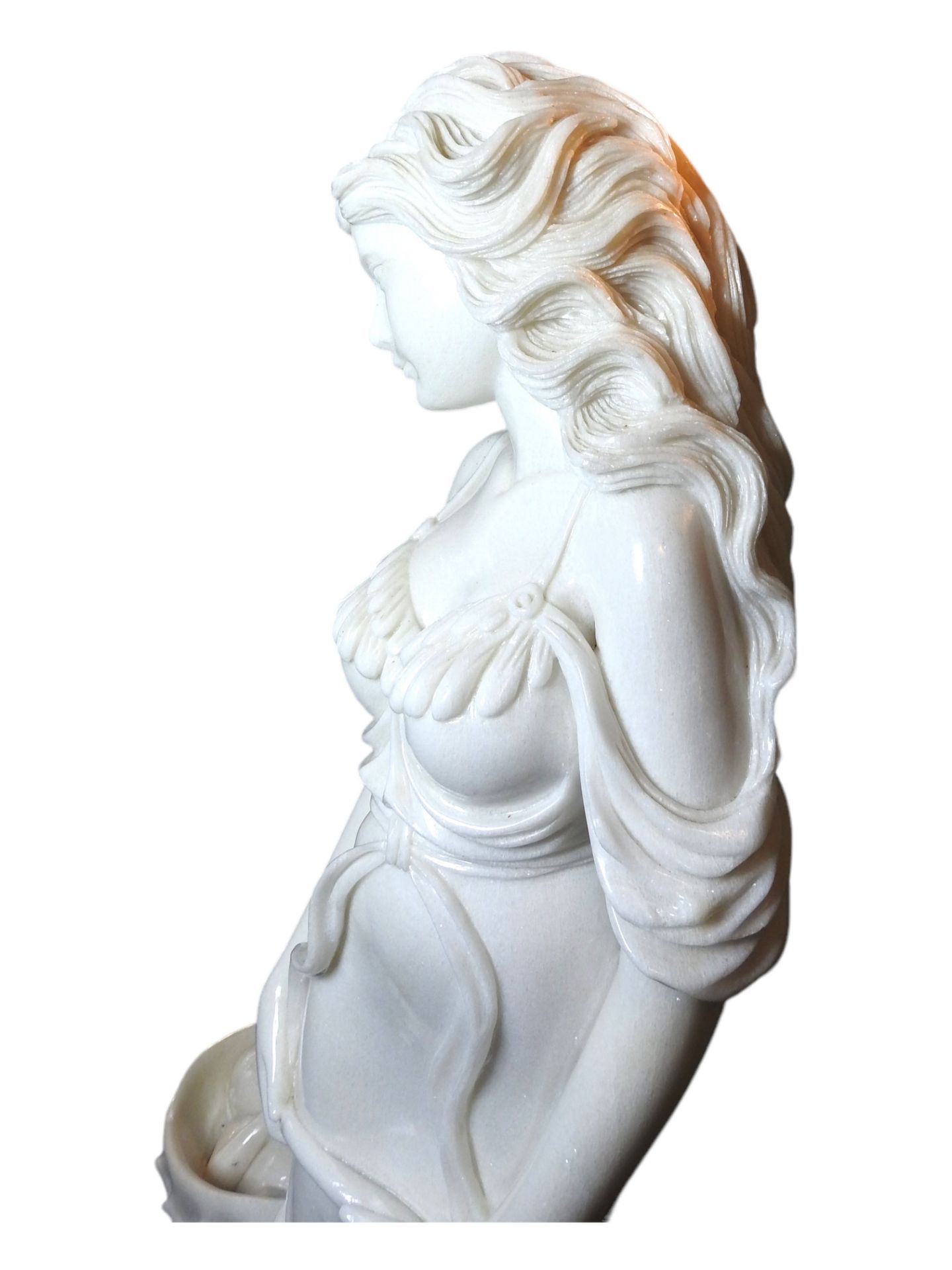 Marmorfigur Mutter mit Kind - Bild 10 aus 17