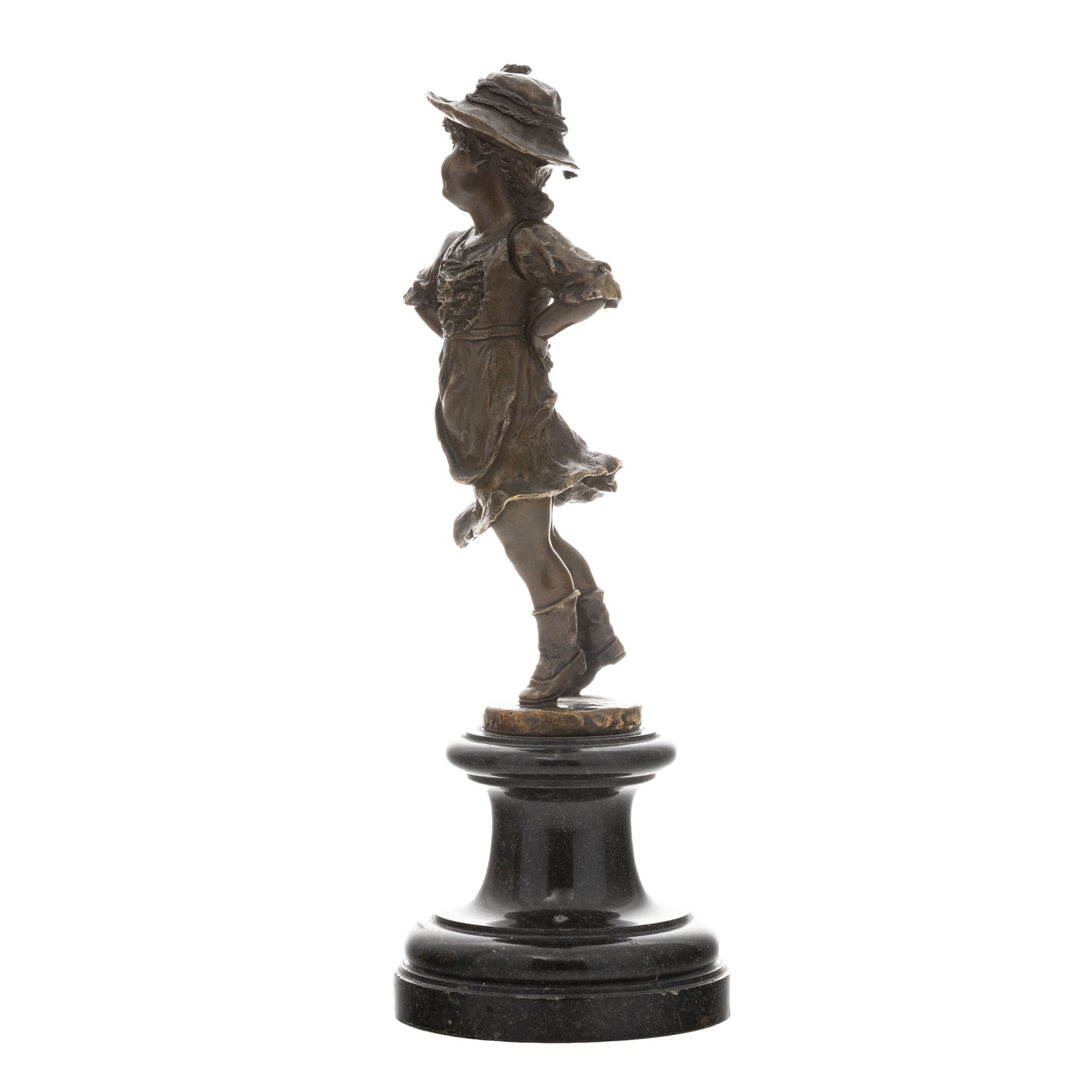 Kleine Trachtlerin in Bronze - Image 3 of 5