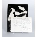 Uecker, Günther:  Katalog "Letters" mit Schriftstück des Künstlers