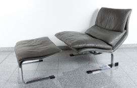 Offredi, Giovanni: Lounge chair "Onda" mit Ottomane