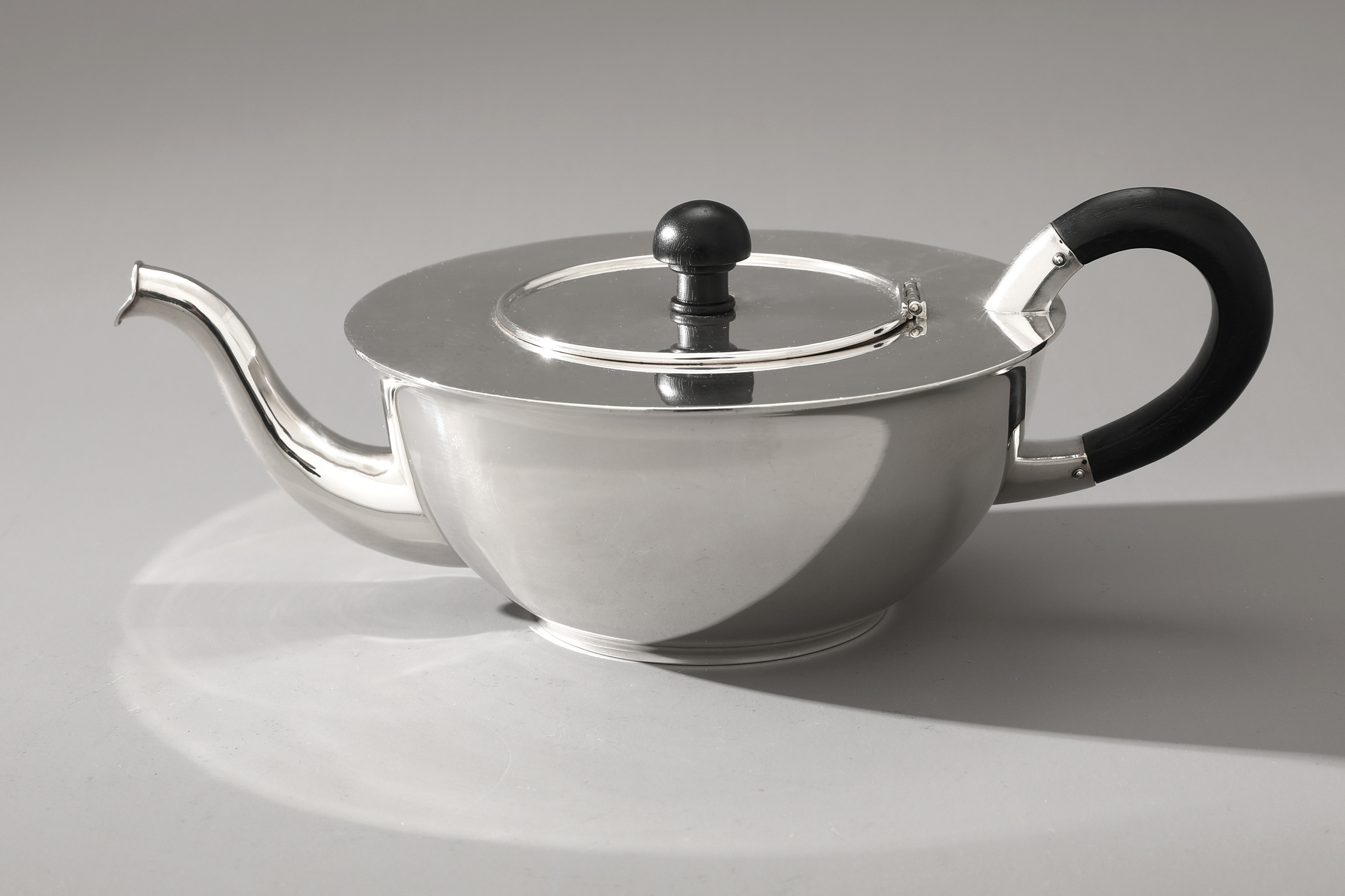 Paula Straus, teapot and sugar bowl, model 13024, ca. 1926, 800 silver - Image 2 of 8