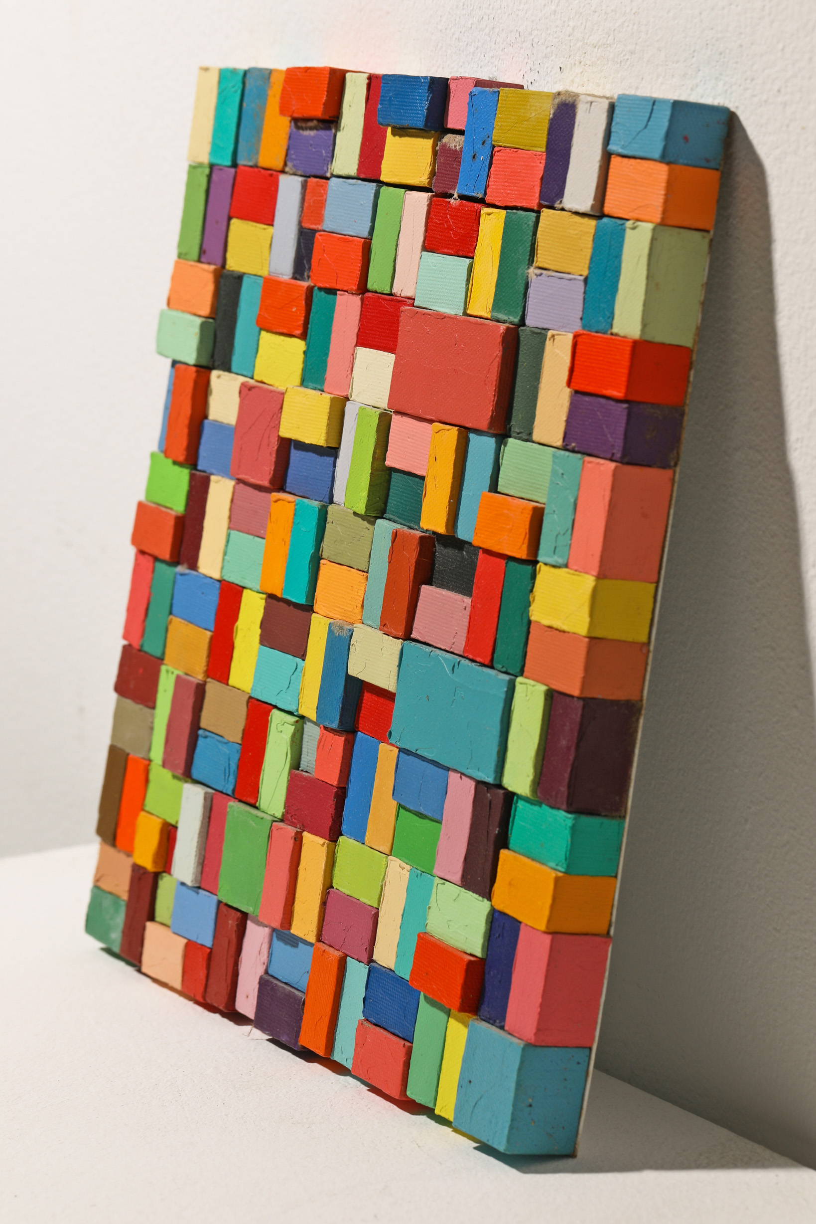 Carlos Estrada-Vega, 2001, small cube wall object - Image 2 of 4