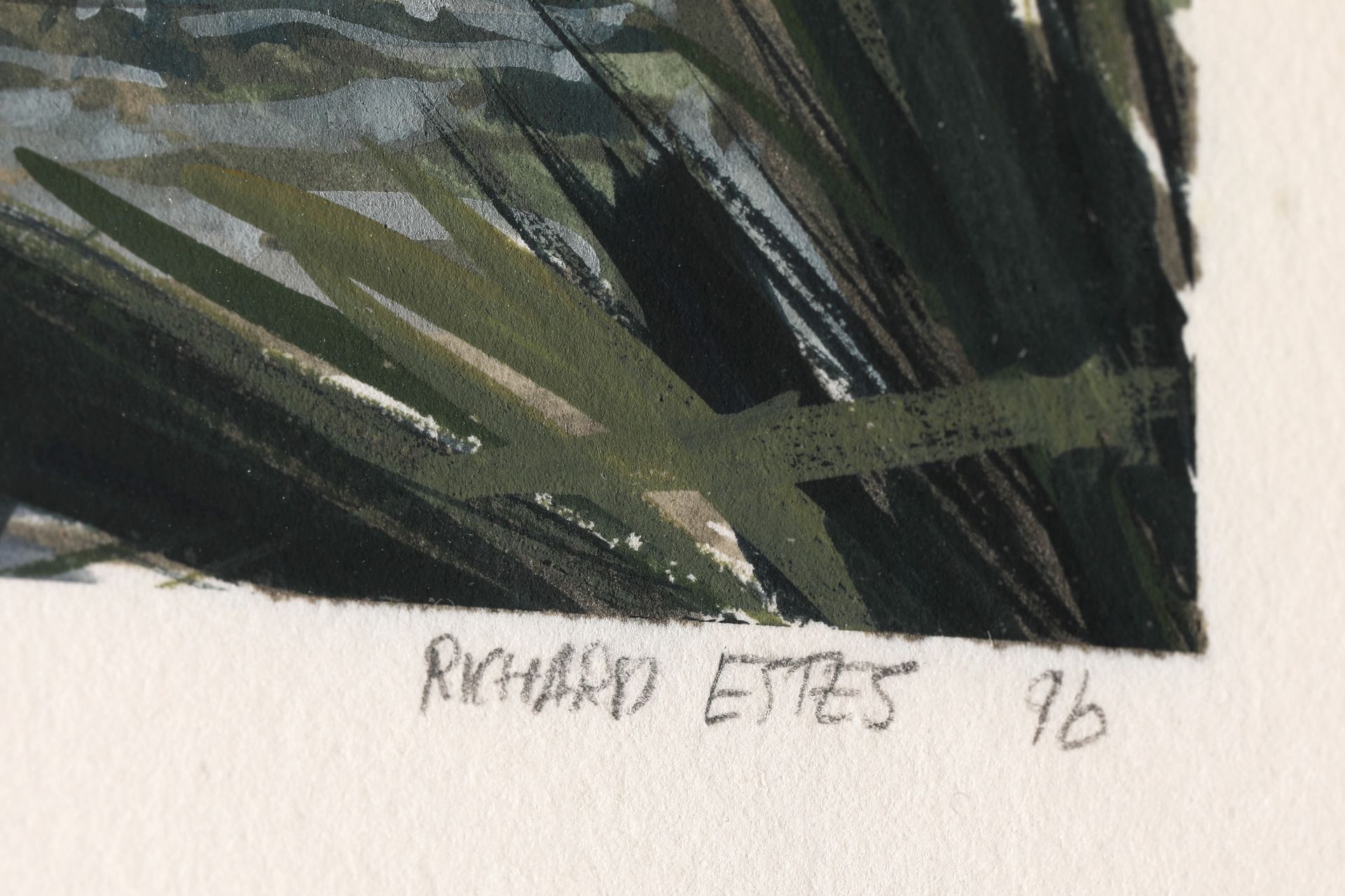 Richard Estes, Nagasaki. 1996. Aquarell - Bild 3 aus 4