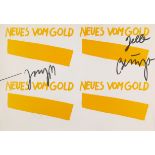 Joseph Beuys*, Fehldruck, überarbeitet, Neues vom Gold