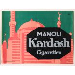 Lucian Bernhard*, Plakat Manoli Kardash Cigaretten, 1912