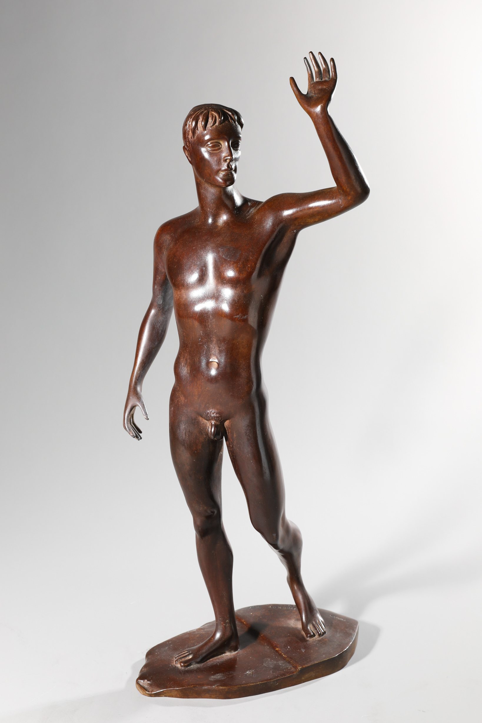 Arno Breker*, Standing male nude, 1969-70, Bronze, E.A., H. 50 cm