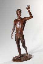 Arno Breker*, Stehender Männerakt, 1969-70, Bronze, E.A. Ex., H. 50 cm