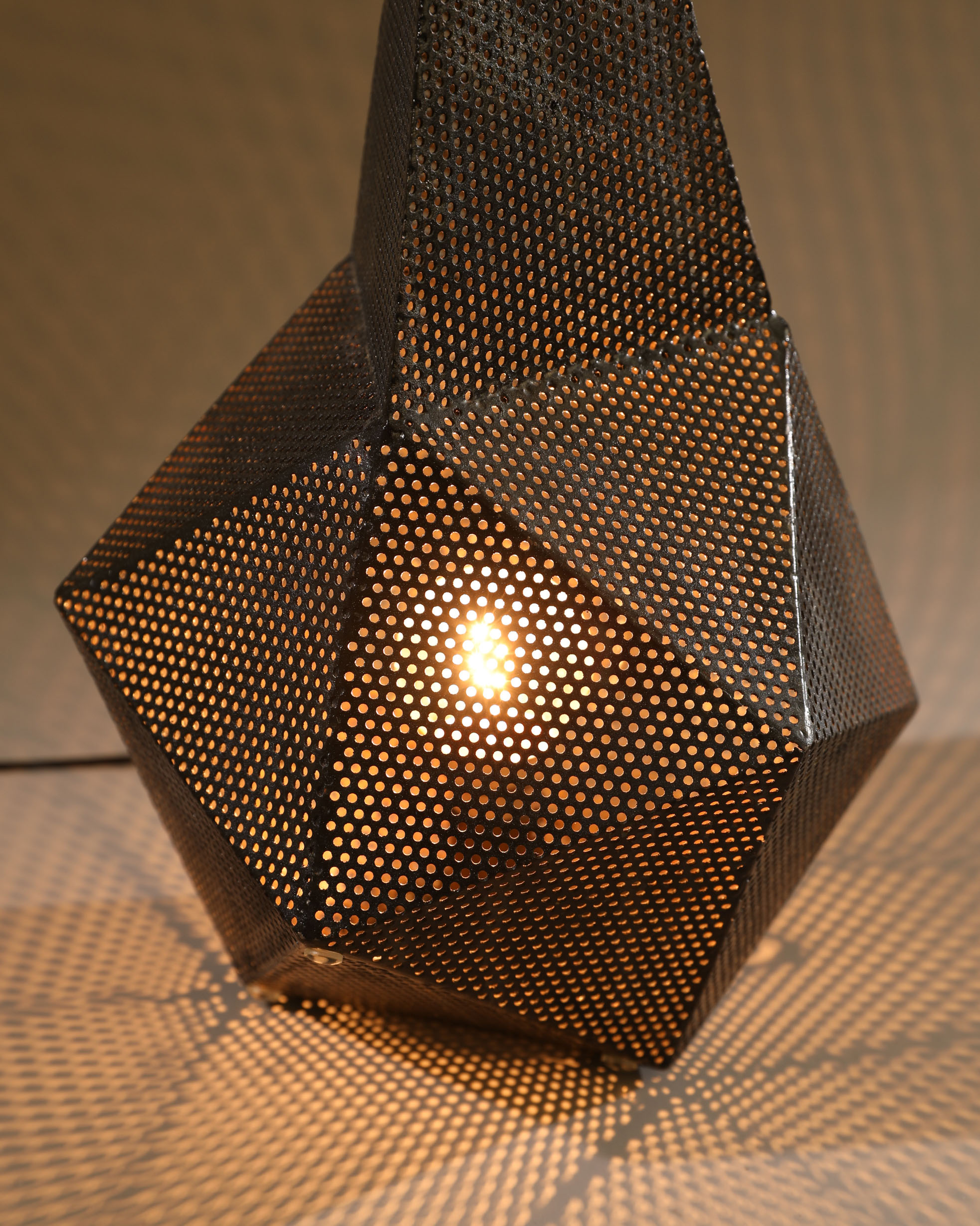 Mathieu Matégot, perforated plate table Lamp, model Bagdad - Image 3 of 3