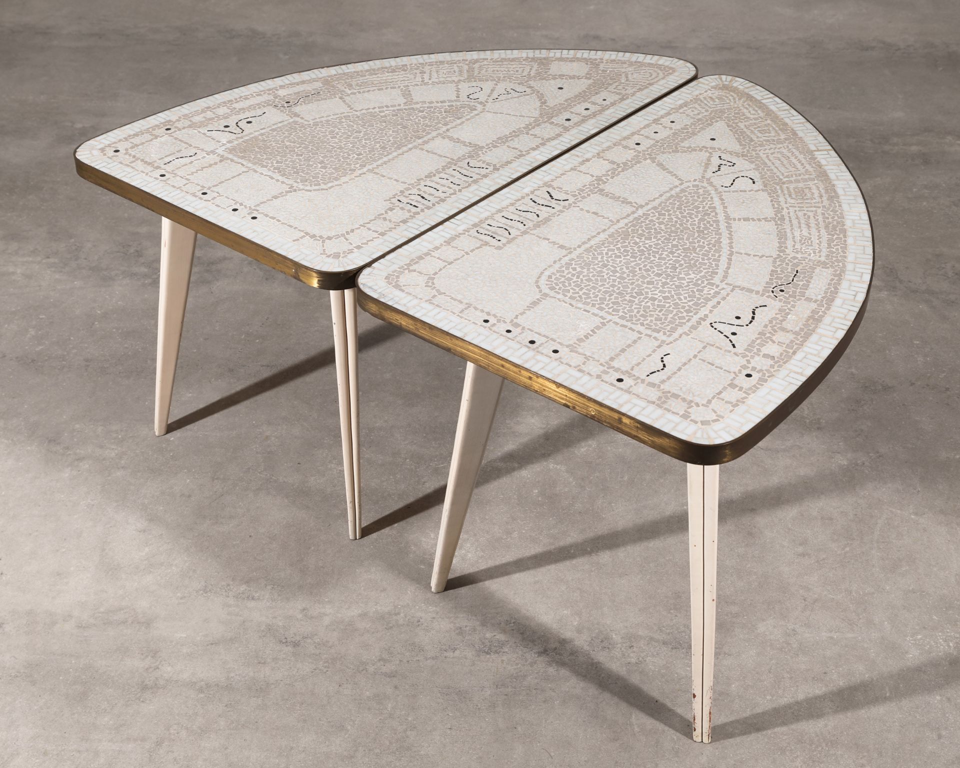 Berthold Müller-Oerlinghausen, 2 Mosaiktische/Coffeetables