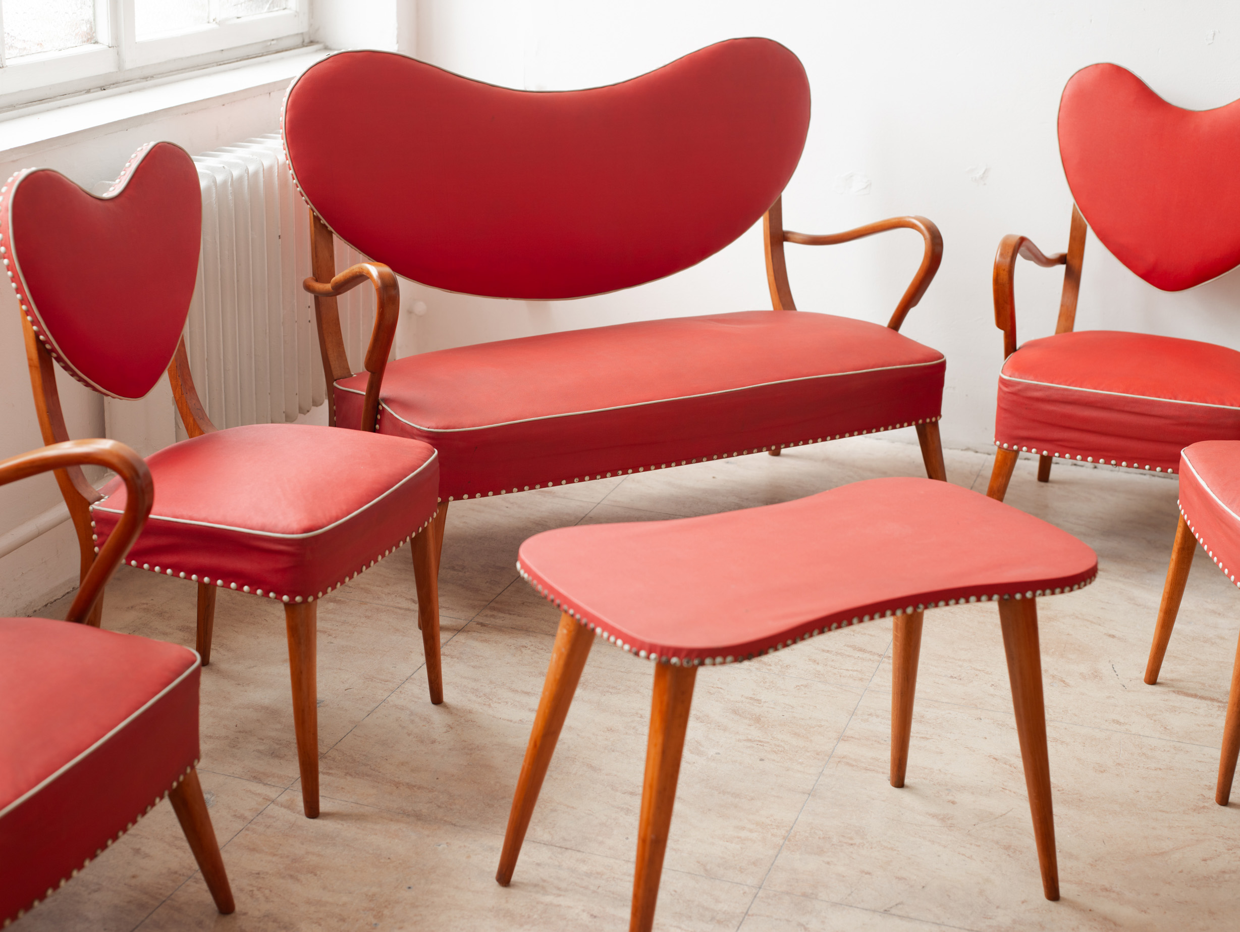 Salon seating group from an etablissement from the 1940s/50s - Image 3 of 3
