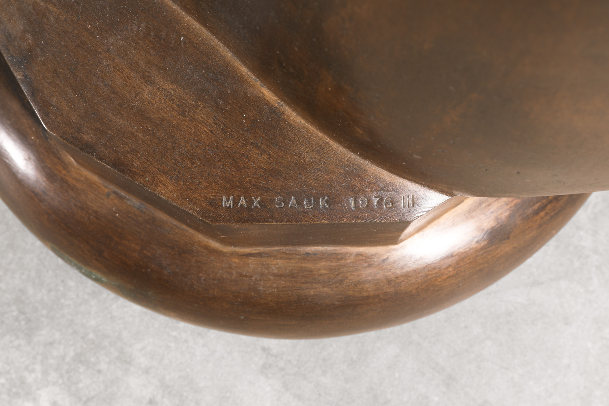 Max Sauk, Life-size horse head. 1976. Bronze - Image 5 of 5