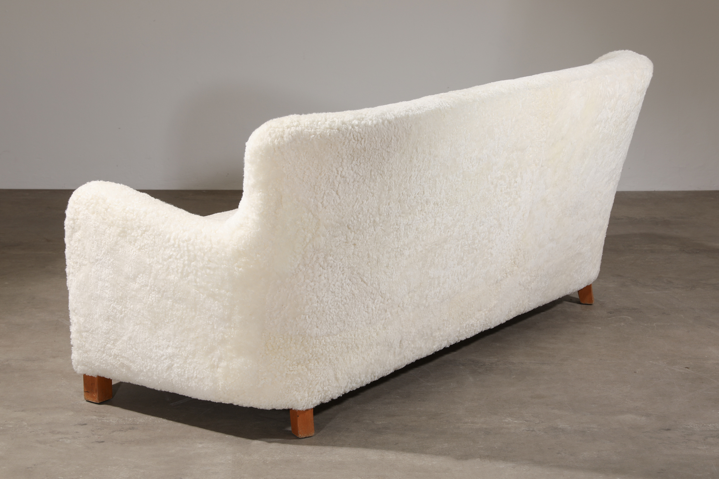 A. J. Iversen, Lounge Sofa with sheepskin - Image 4 of 5