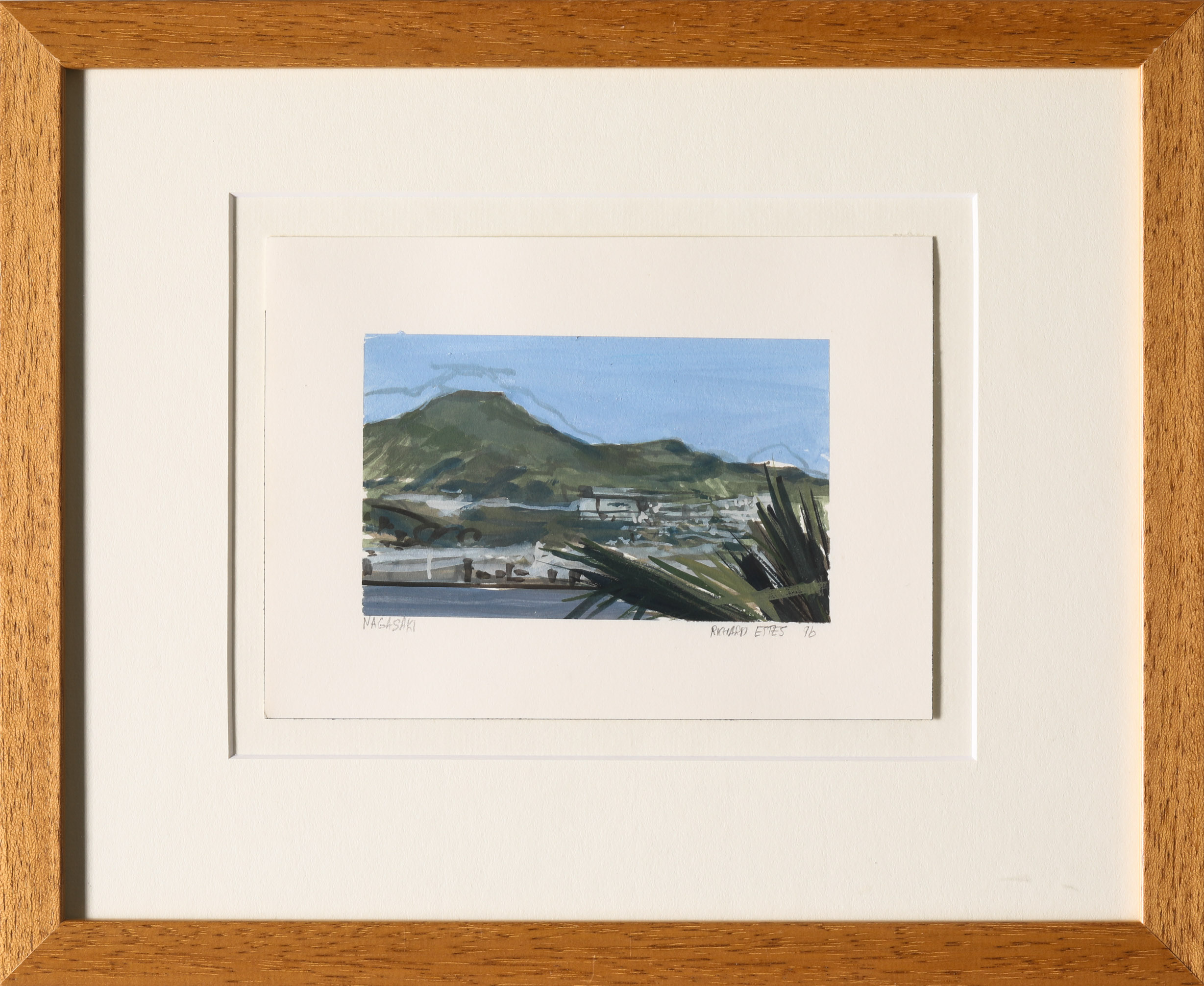 Richard Estes, Nagasaki. 1996. Watercolor - Image 2 of 4