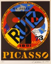 Robert Indiana, 'Picasso, from Hommage à Picasso', Farbserigraphie. HC Exemplar