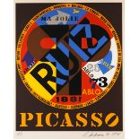 Robert Indiana, 'Picasso, from Hommage à Picasso', Color screenprint. HC print