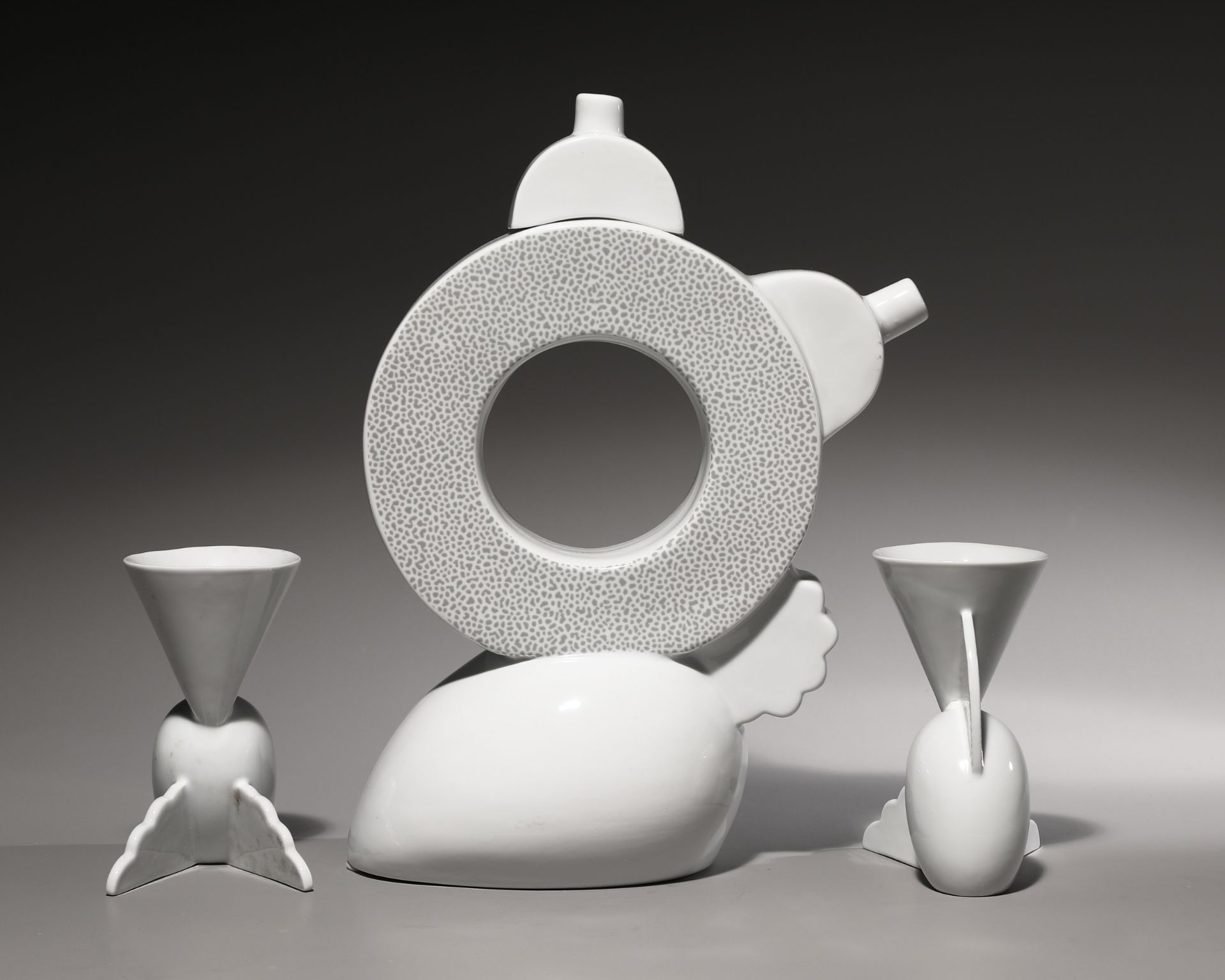 Matteo Thun, Memphis, Jug, model Chad + 2 Cups, model Onega - Image 2 of 5