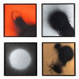 Otto Piene*, Untitled. 4 fire flowers. 1976. Ex. 54/75. signed