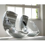 Danilo Silvestrin, Gunther Lambert, Rare seating object for two people / acrylic ball chair