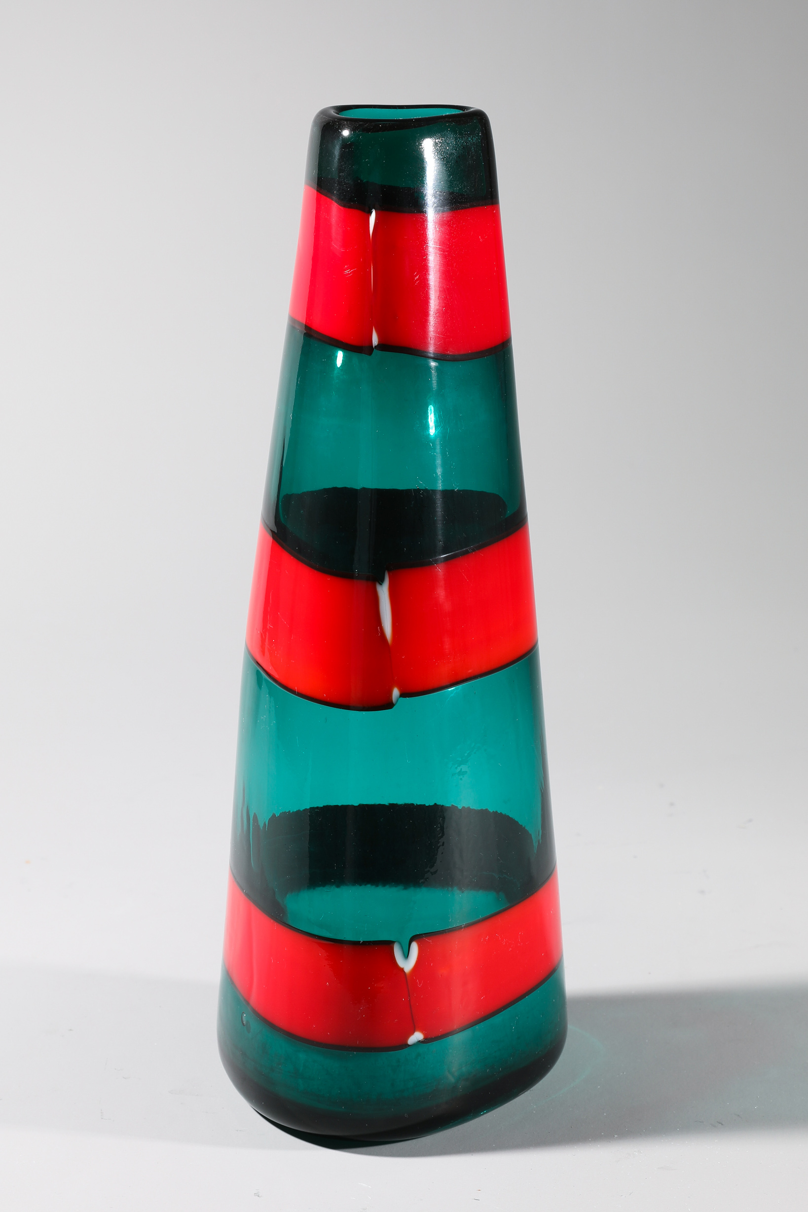 Fulvio Bianconi, Fasce Orizzontale Vase, Venini & C., 1950s - Image 3 of 6