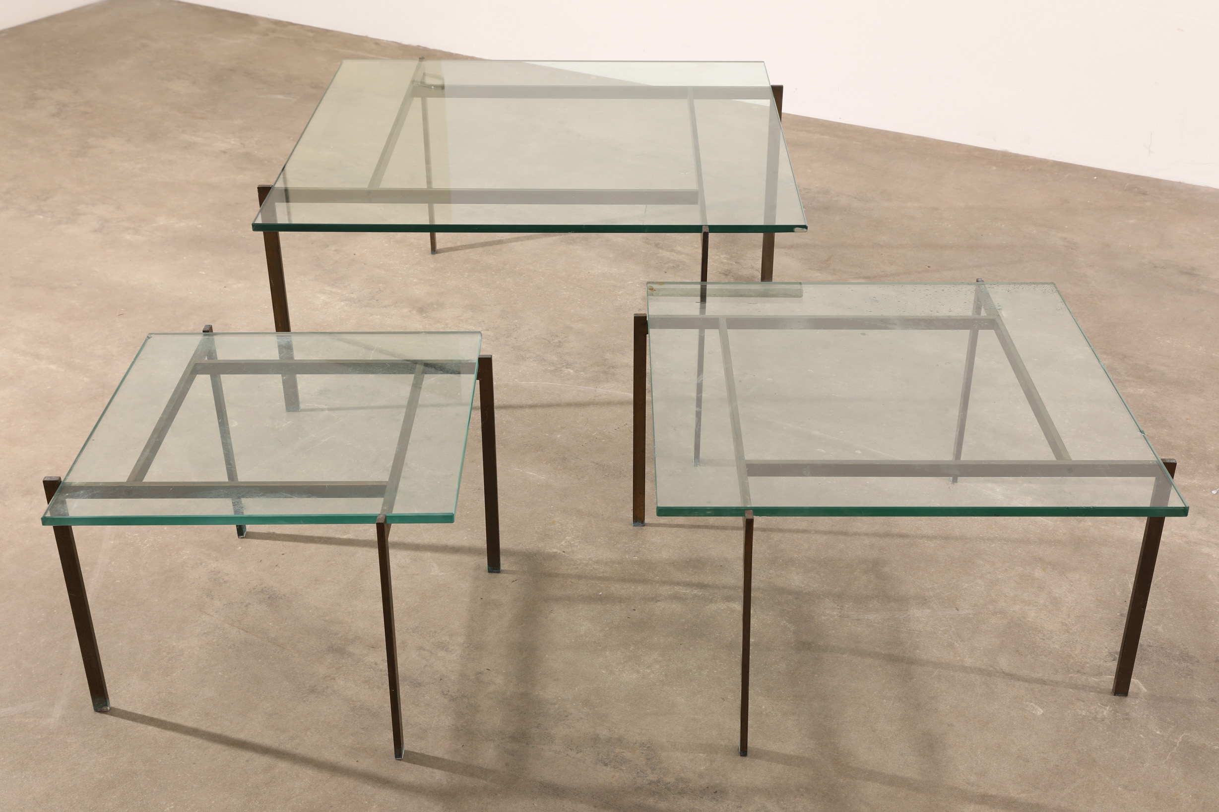 Poul Kjaerholm (in the style of), 3 nesting tables / coffeetables in the style of PK 61 - Image 2 of 4