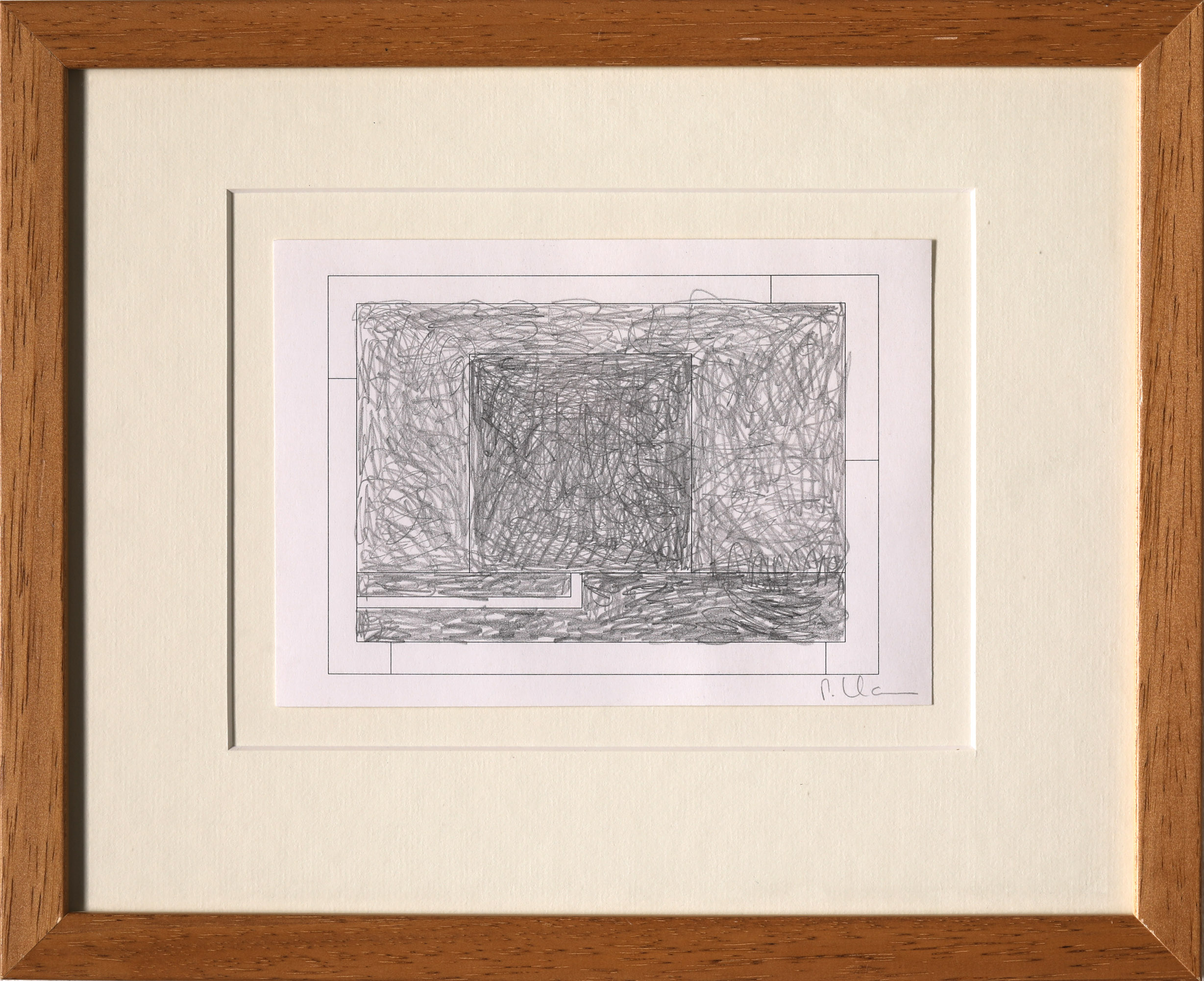 Peter Halley, Cell 8, Drawing graphite/pencil, 1995 - Image 2 of 4