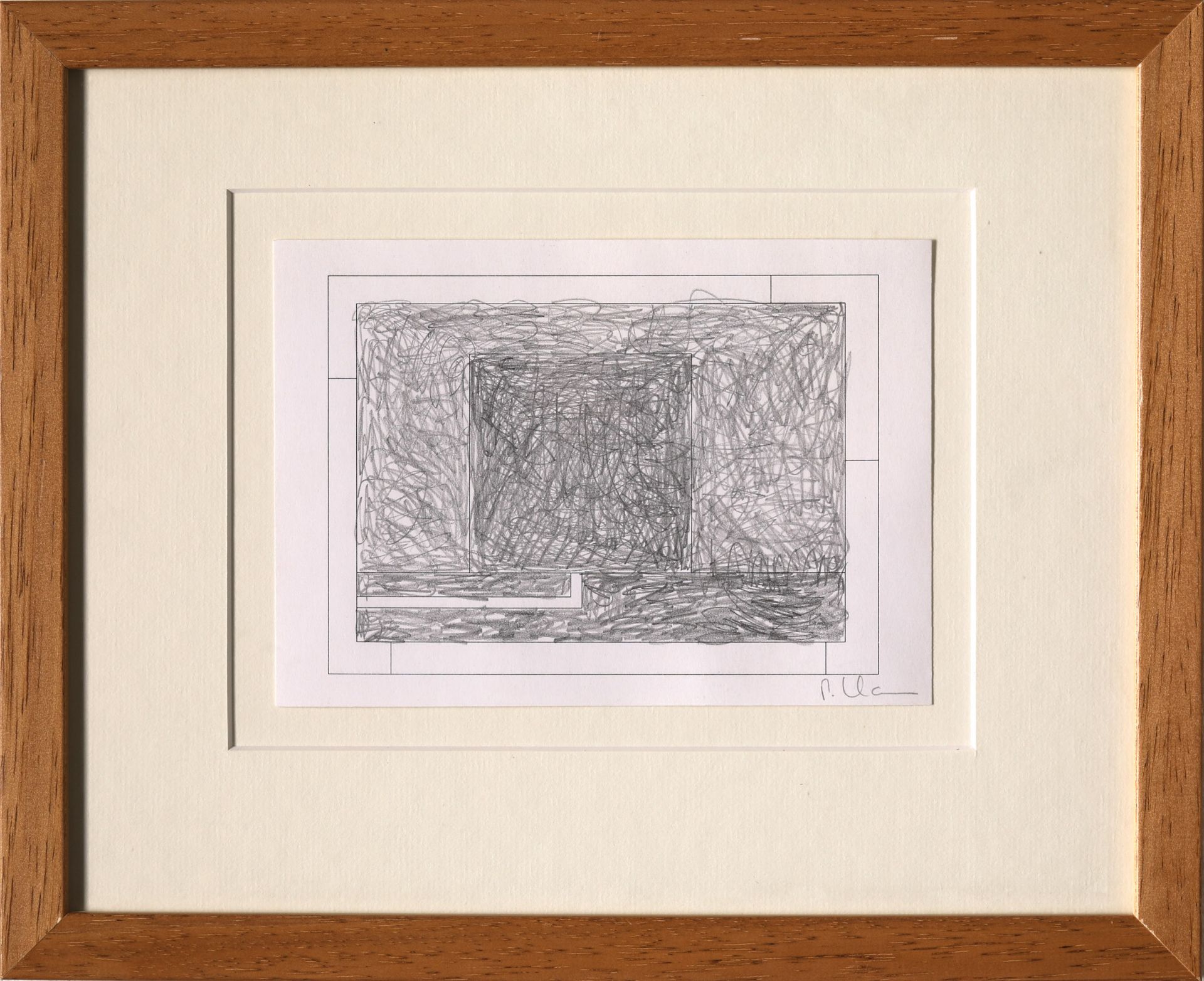 Peter Halley, Cell 8, Zeichnung Graphit/ Bleistift, 1995 - Bild 2 aus 4