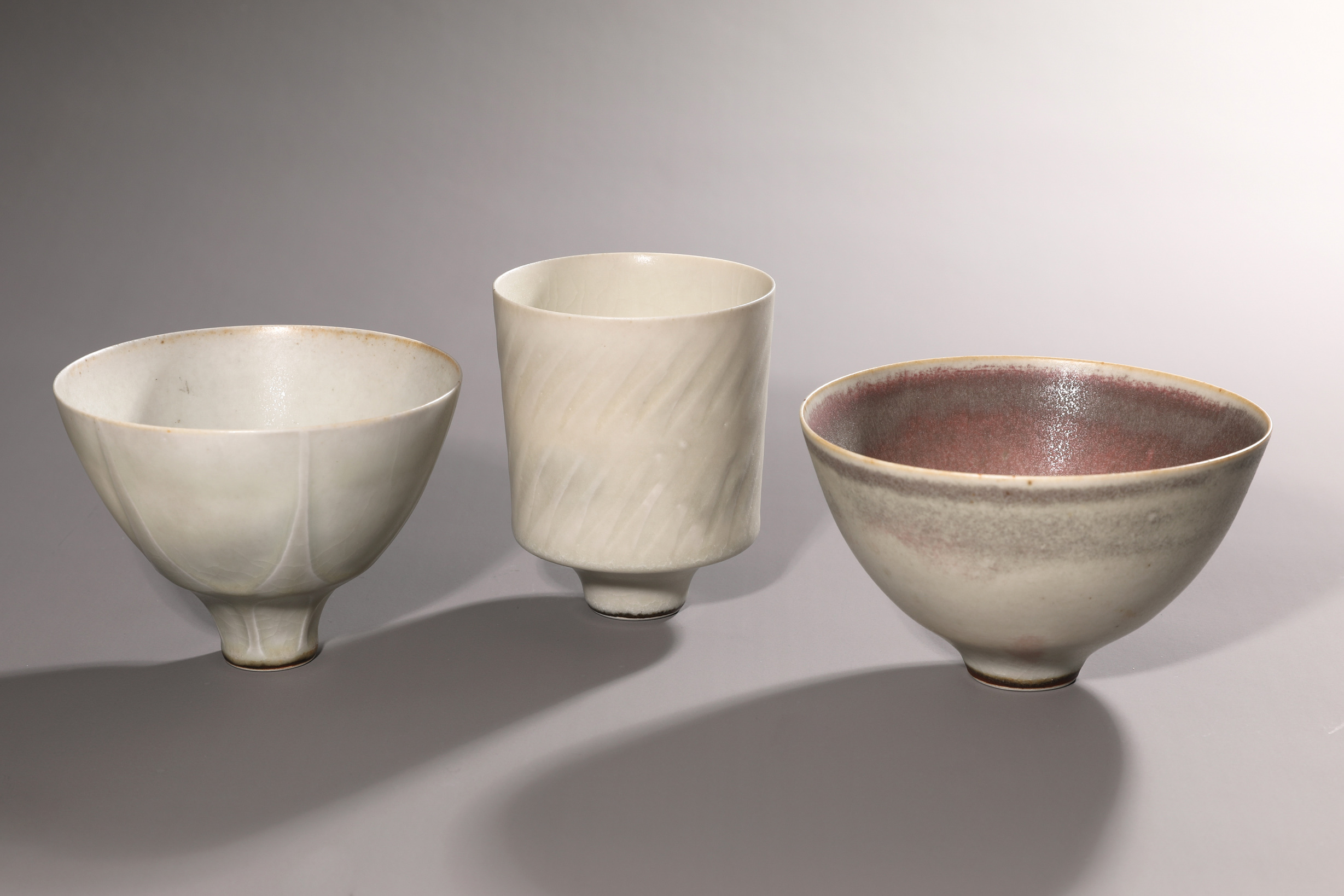 Karl Scheid, Three vases/ bowls, 1975-1983