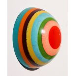 Markus Linnenbrink*, Pupille B3, 2002, solid hemisphere, colored epoxy resin