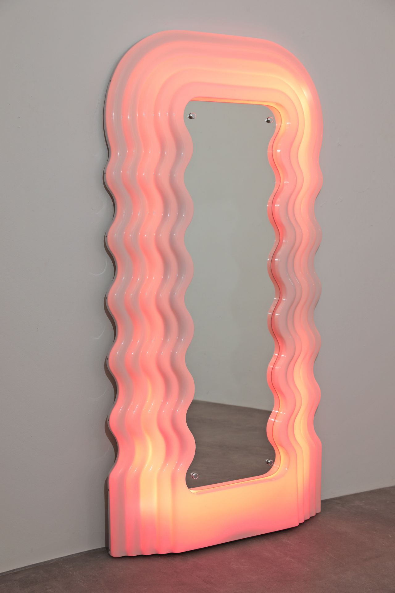 Ettore Sottsass, Poltronova, Standing Mirror, model Ultrafragole