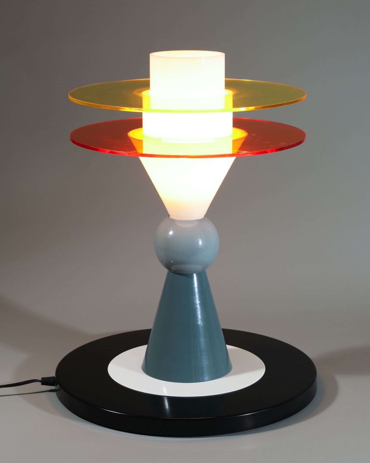 Ettore Sottsass, Memphis, Tischleuchte Modell Bay Lamp