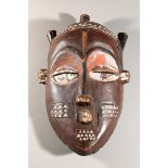 Male face mask, Biombo, Congo