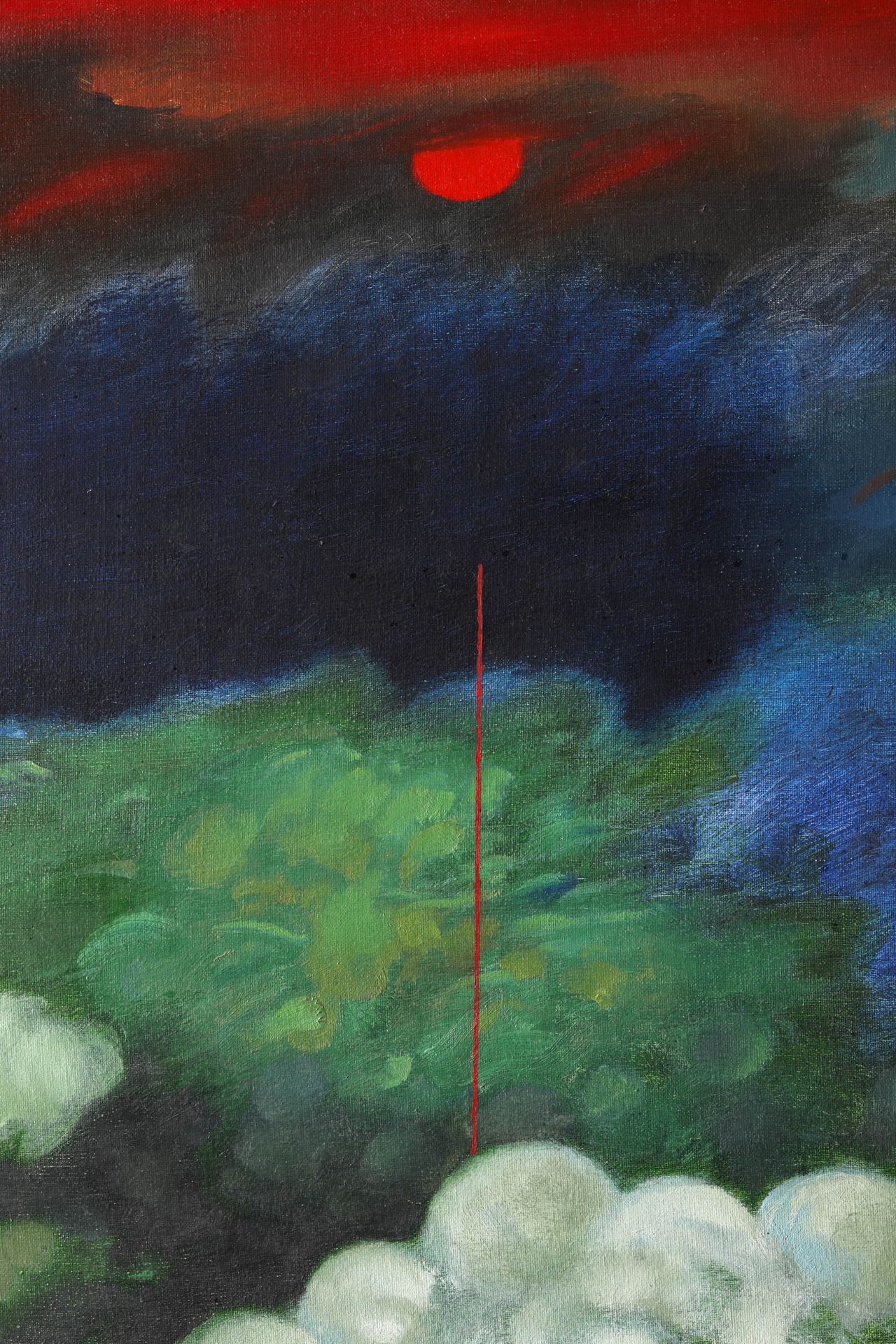 Om Prakash Sharma, Untitled, 1991, Oil on canvas - Image 3 of 5