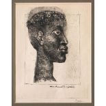 Pablo Picasso*, Etching, Portrait d'Aimé Césaire, 1949