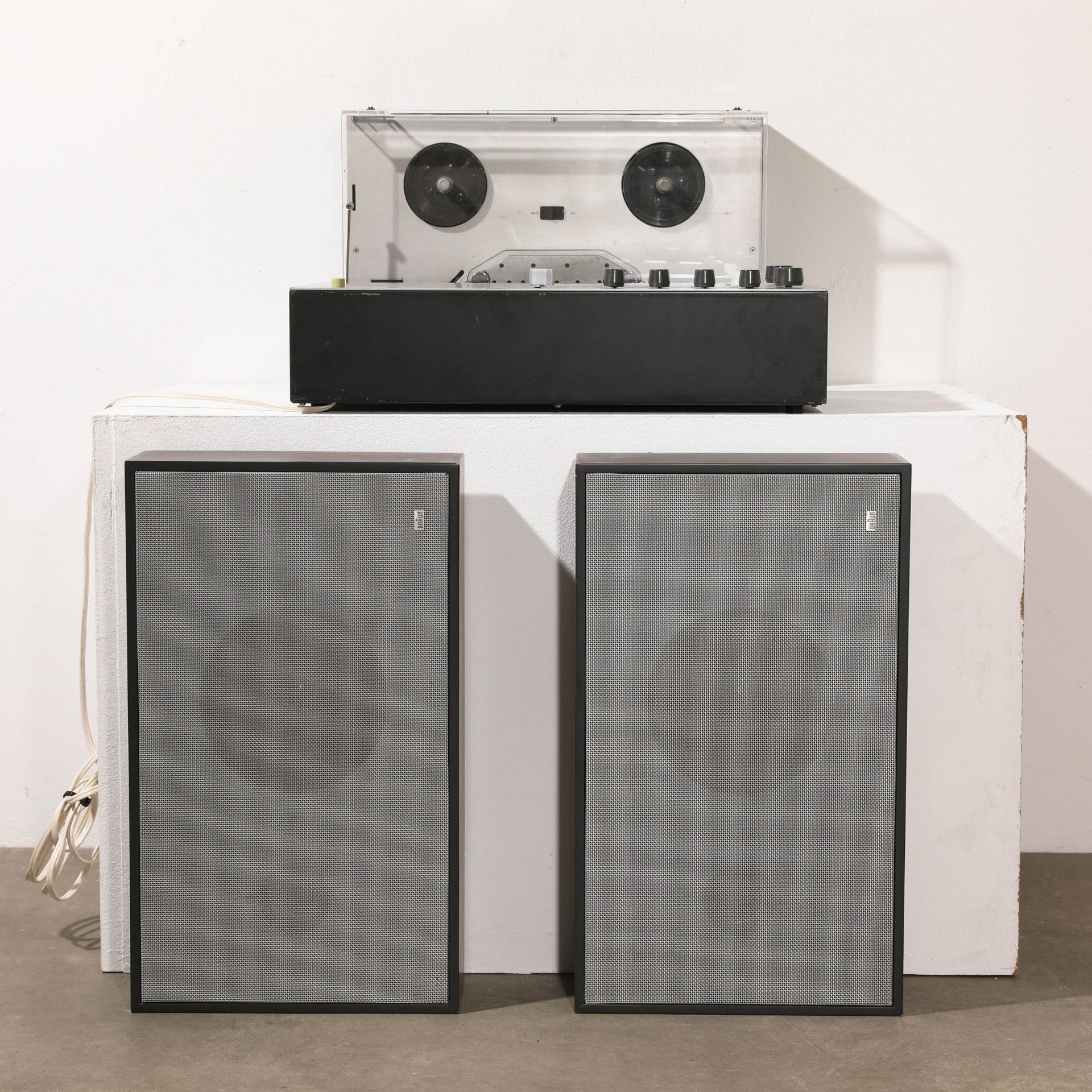 Dieter Rams, Braun AG, Wall Stereo System: TS 45/1, TG 60, L 450 - Image 3 of 7