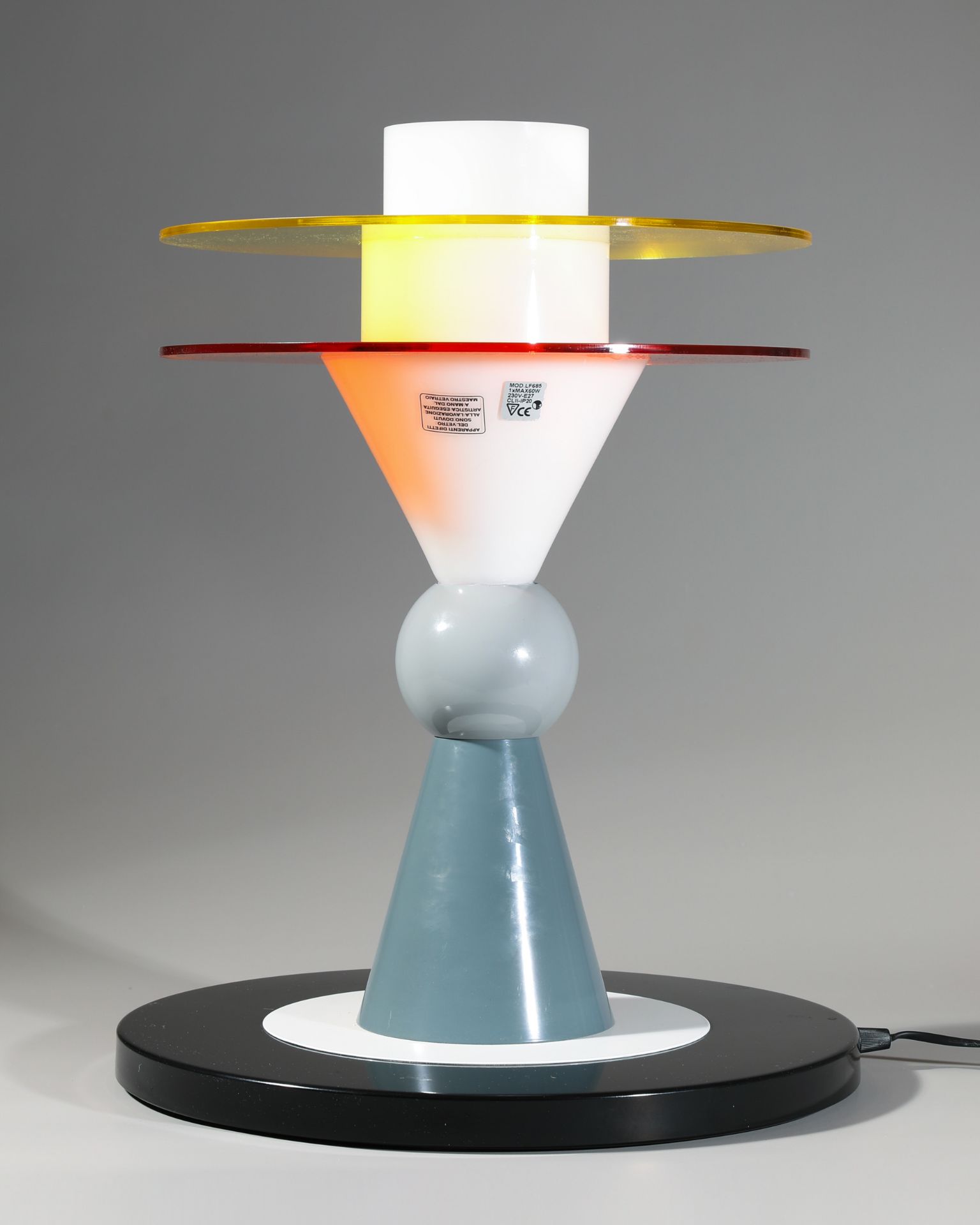 Ettore Sottsass, Memphis, Table Lamp, model Bay Lamp - Image 3 of 3