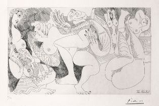 Pablo Picasso*, 4.8.68. III. 1968. Radierung. Signiert