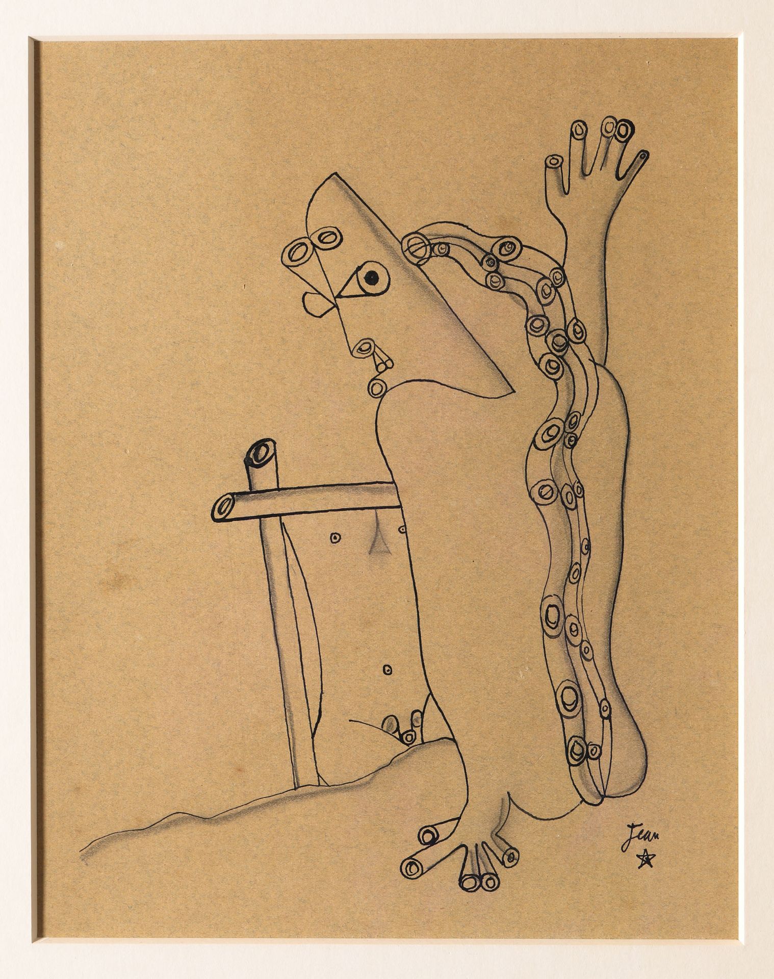 Jean Cocteau*, Zeichnung