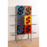 Andy Warhol, hb Collection, limited Shelf Cabinet Motif U. S. Dollar Sign 1982