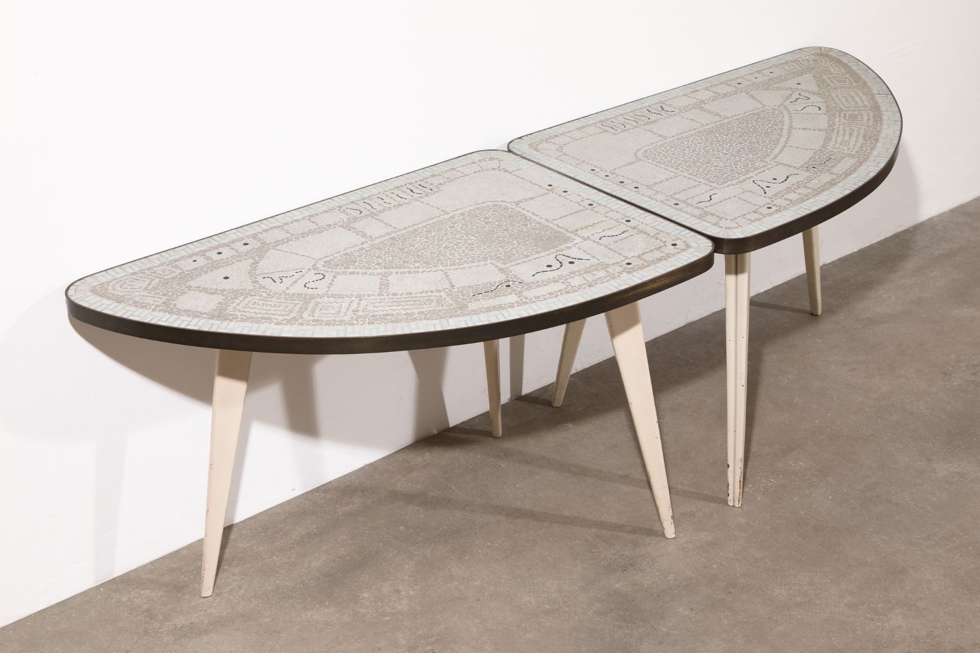 Berthold Müller-Oerlinghausen, 2 Mosaiktische/Coffeetables - Bild 2 aus 5