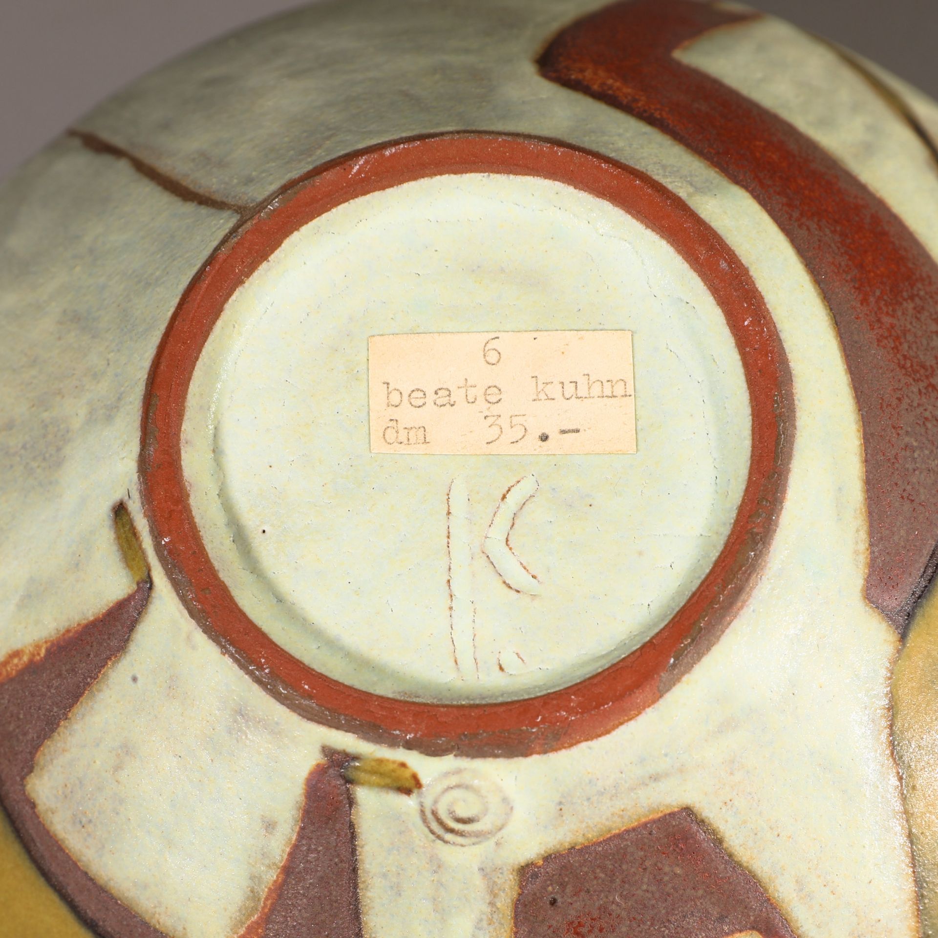 Beate Kuhn*, Bowl - Image 6 of 7