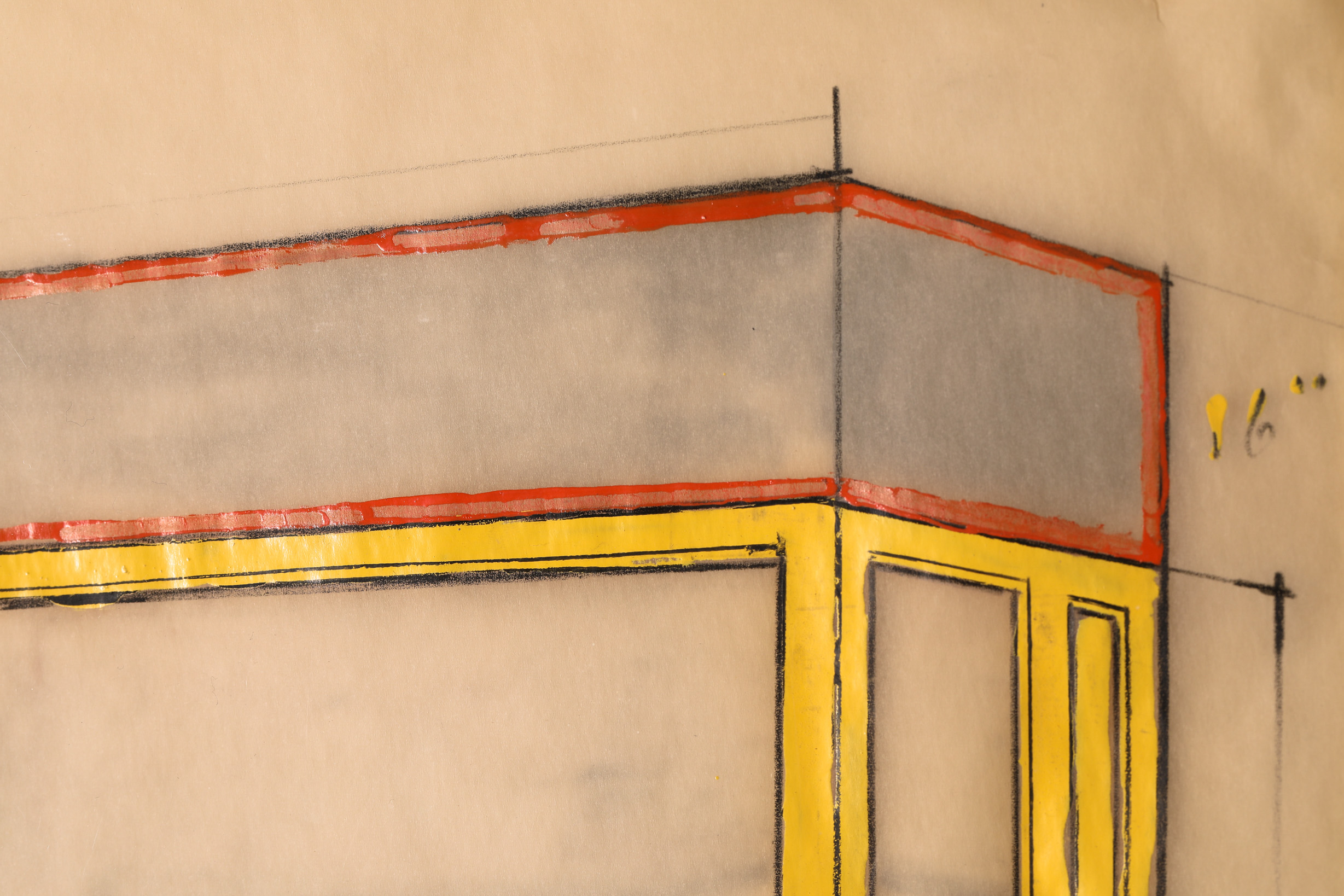 Christo*, Store Front (Mandarin Yellow). 1965 - Image 6 of 7
