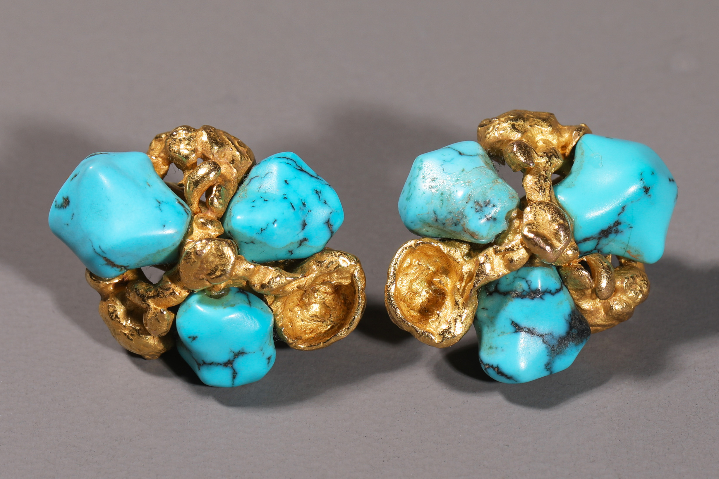 Ebbe Weiss-Weingart, four-piece turquoise set - Image 6 of 12