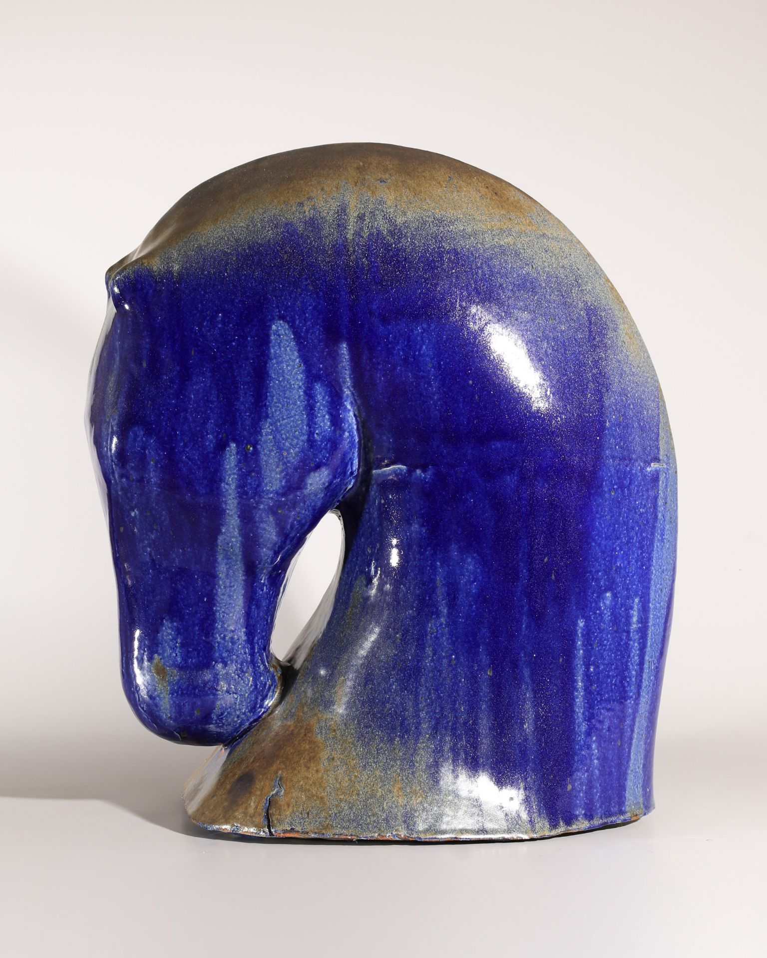 Gustav and Ulla Kraitz, Ceramic Sculpture Horse of the Sea, 1983 - Image 2 of 6