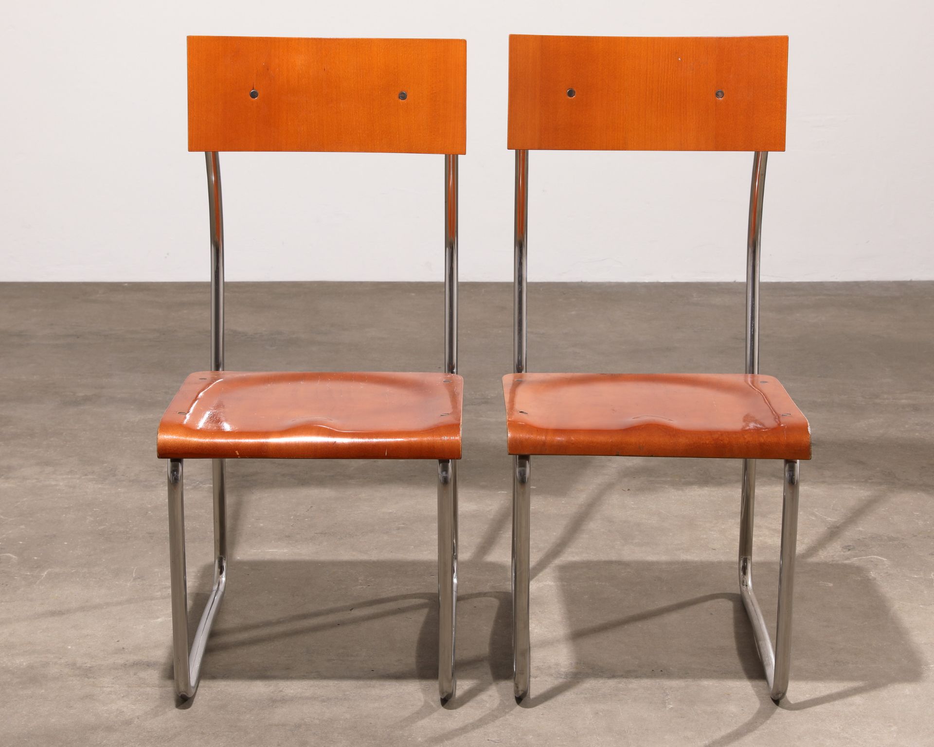 Giuseppe Terragni, Zanotta, 2 Stühle Modell Lariana - Bild 2 aus 6