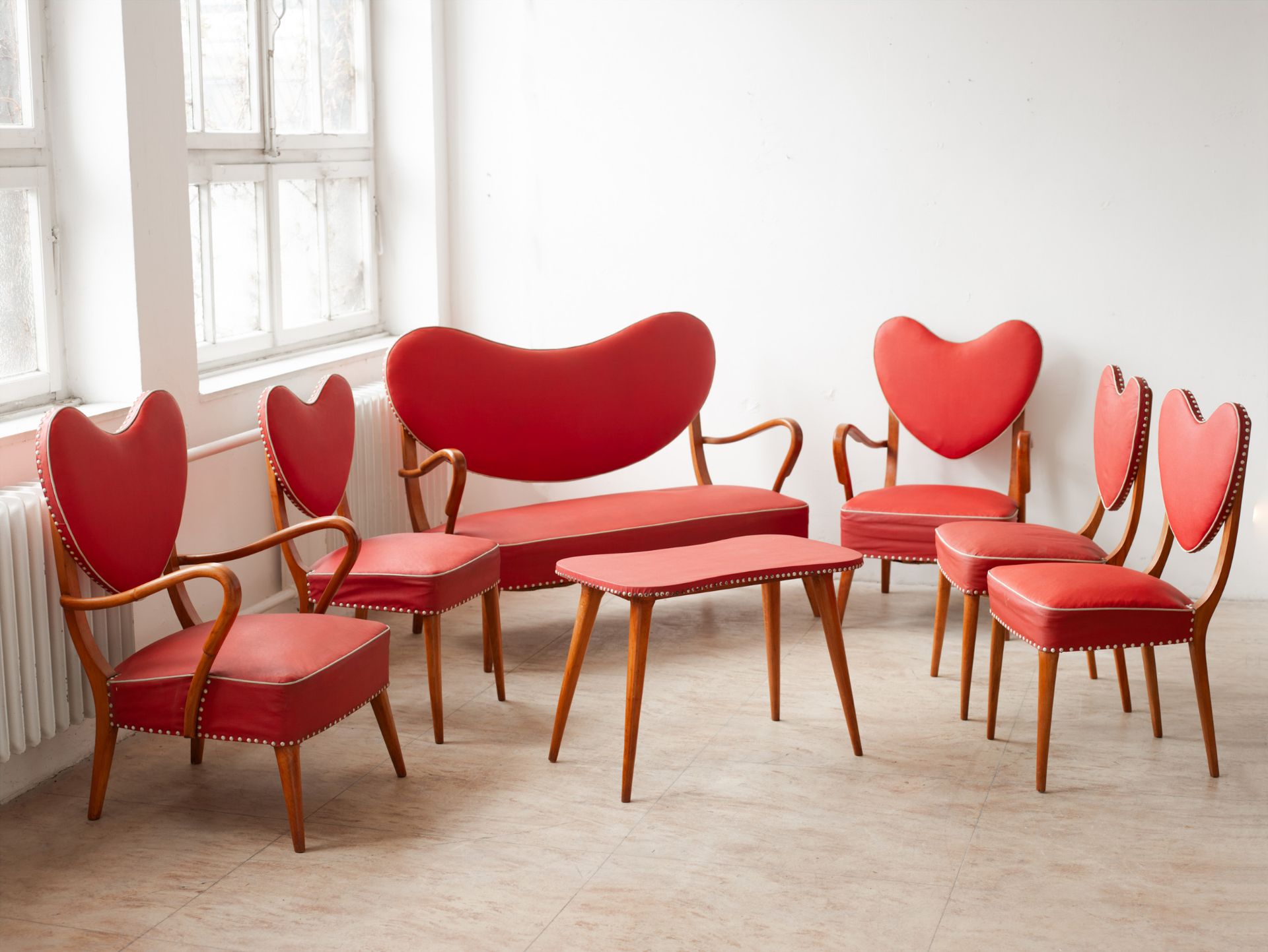 Salon seating group from an etablissement from the 1940s/50s