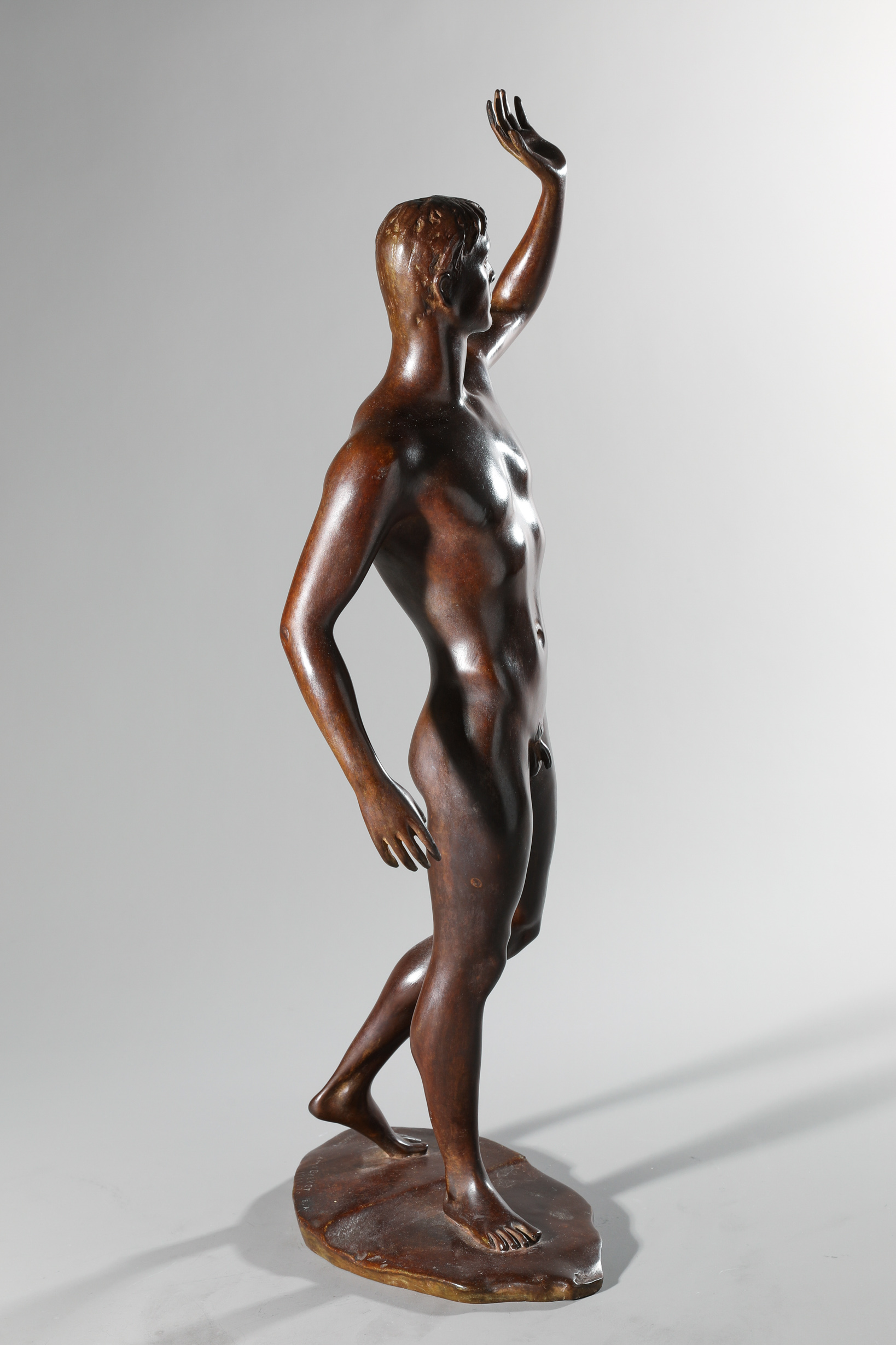 Arno Breker*, Standing male nude, 1969-70, Bronze, E.A., H. 50 cm - Image 3 of 6