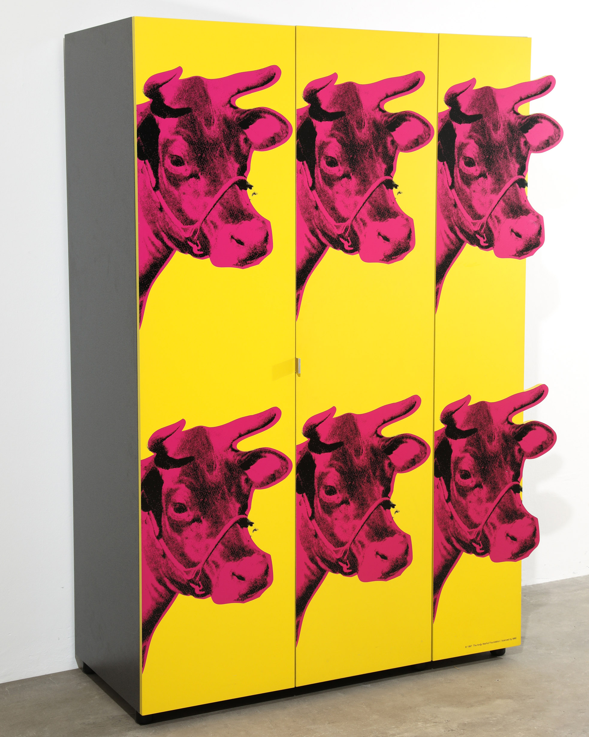 Andy Warhol, hb Collection, limited Cabinet with the Cow Wallpaper motif