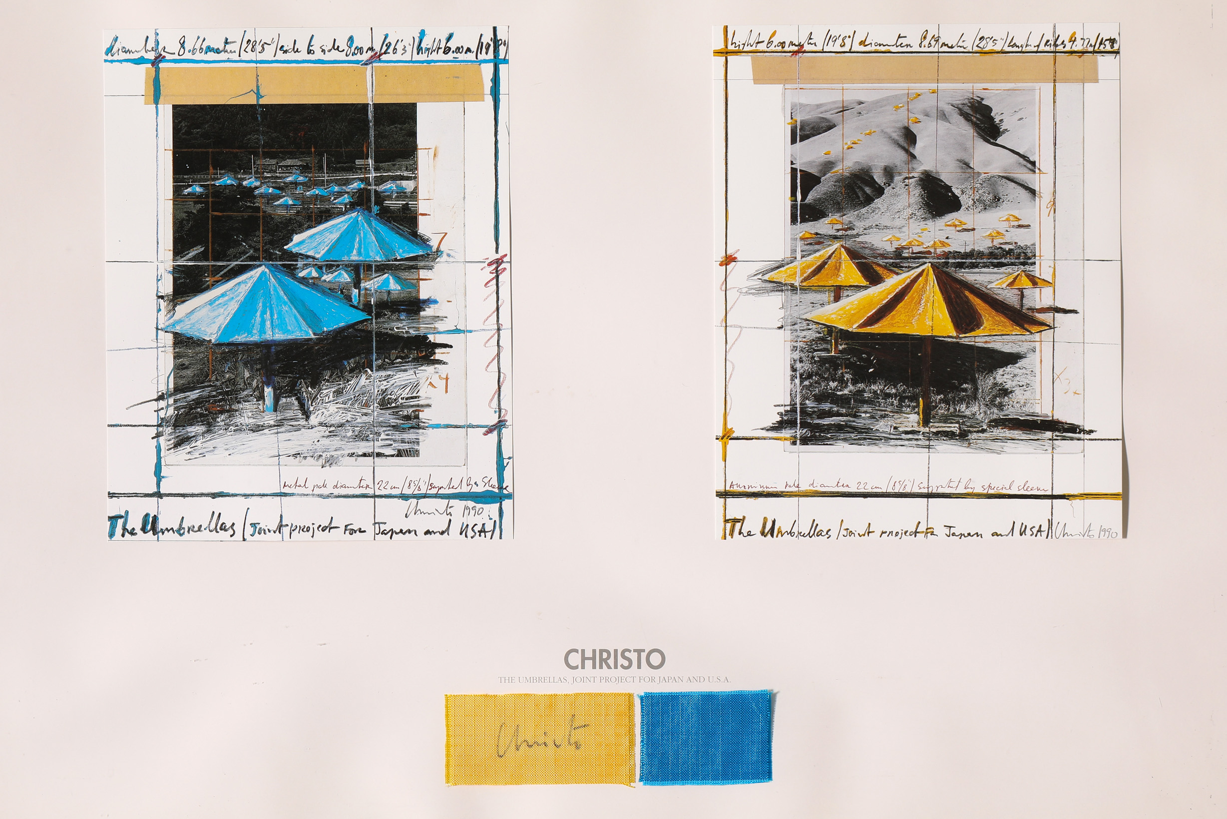 Christo*, The Umbrellas. Joint Project for Japan and U.S.A. 1991