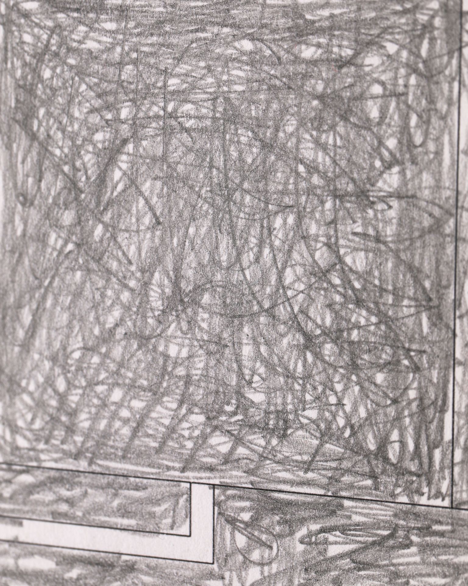 Peter Halley, Cell 8, Zeichnung Graphit/ Bleistift, 1995 - Bild 4 aus 4