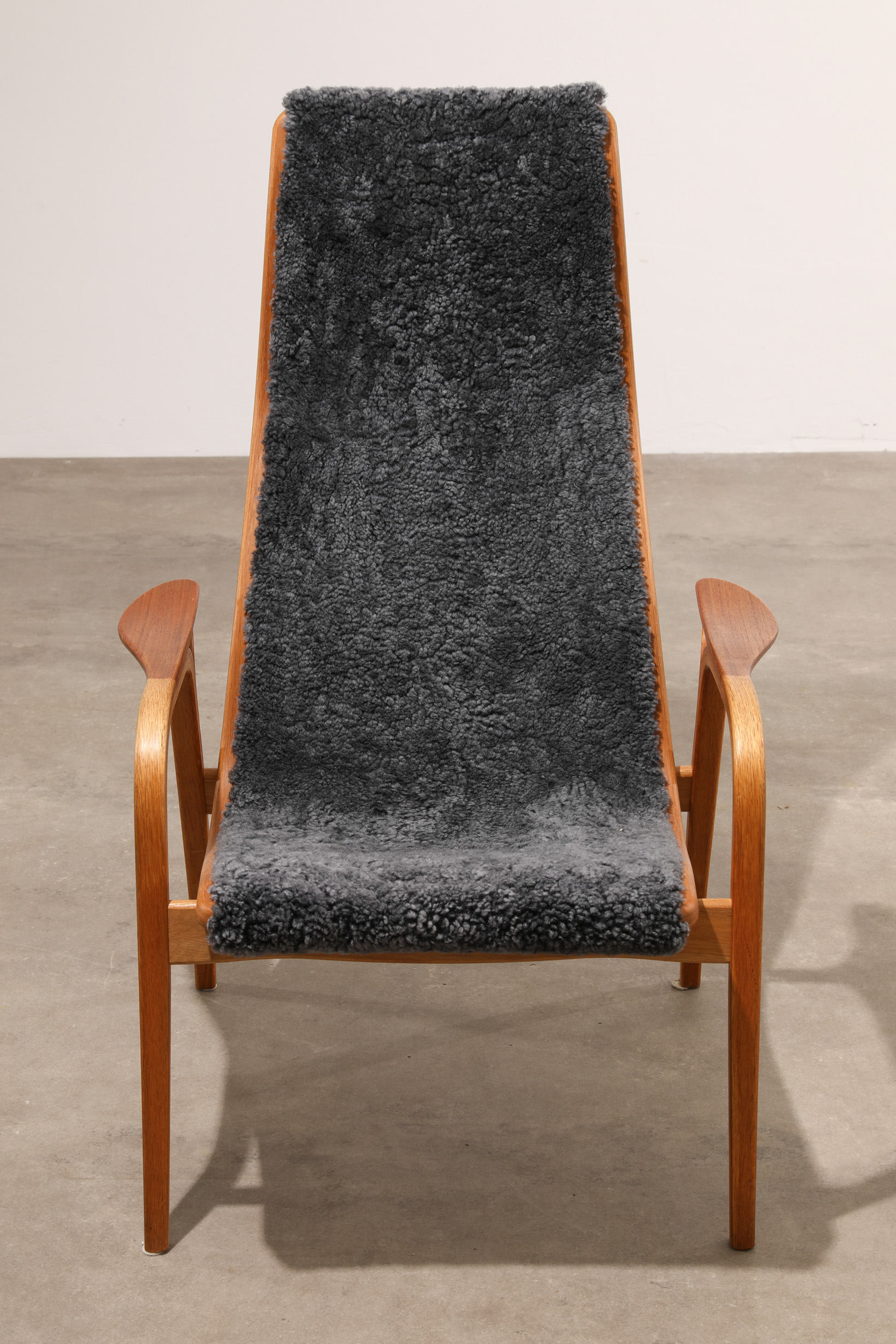 Yngve Eckström, Svedese, Chair, model Lamino + footstool - Image 2 of 8